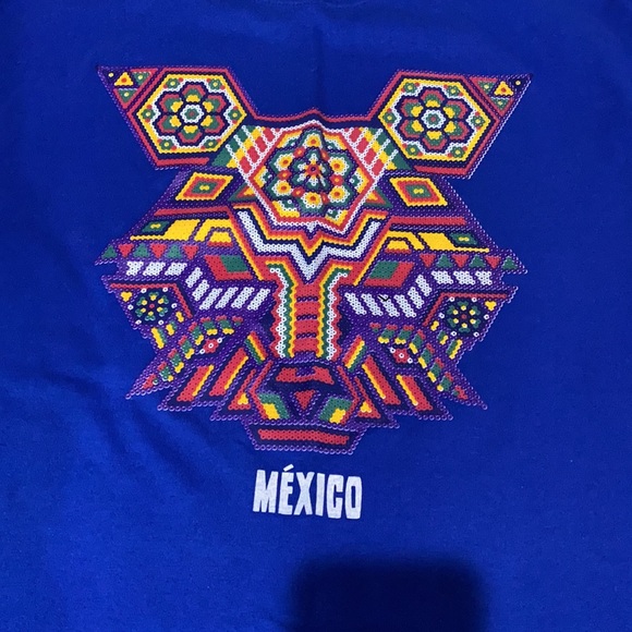 Mens  T Shirt Lobo Chaquira Large - Picture 3 of 5